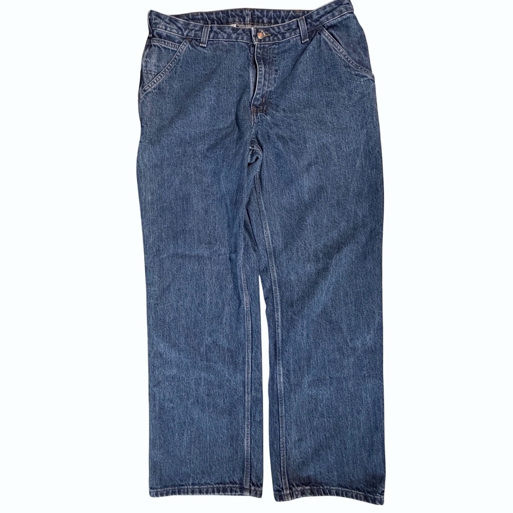 Carhartt Womens Carpenter Jeans 14x30 Blue Denim High Waisted Gorpcore Workwear